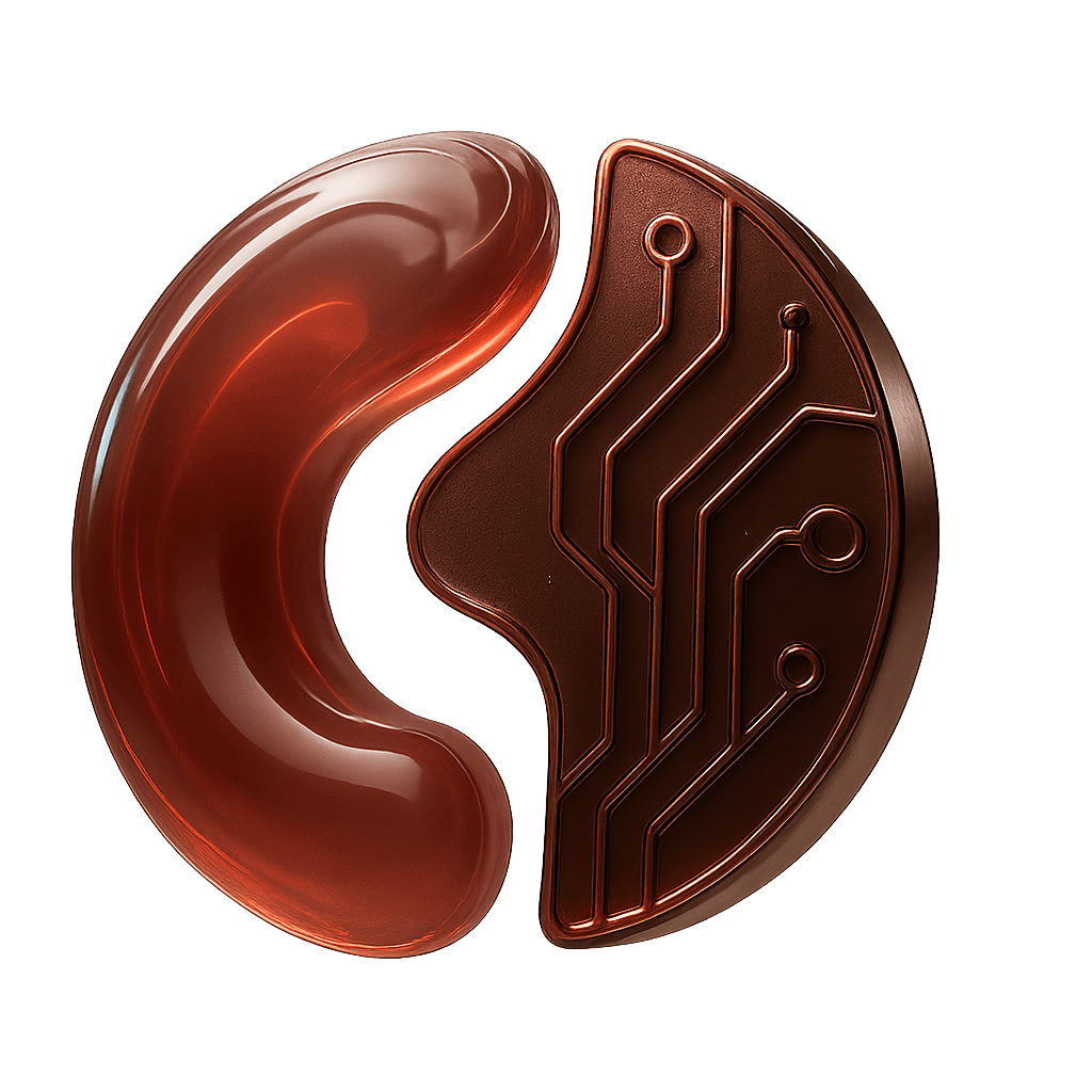 Abstract maroon tech symbol